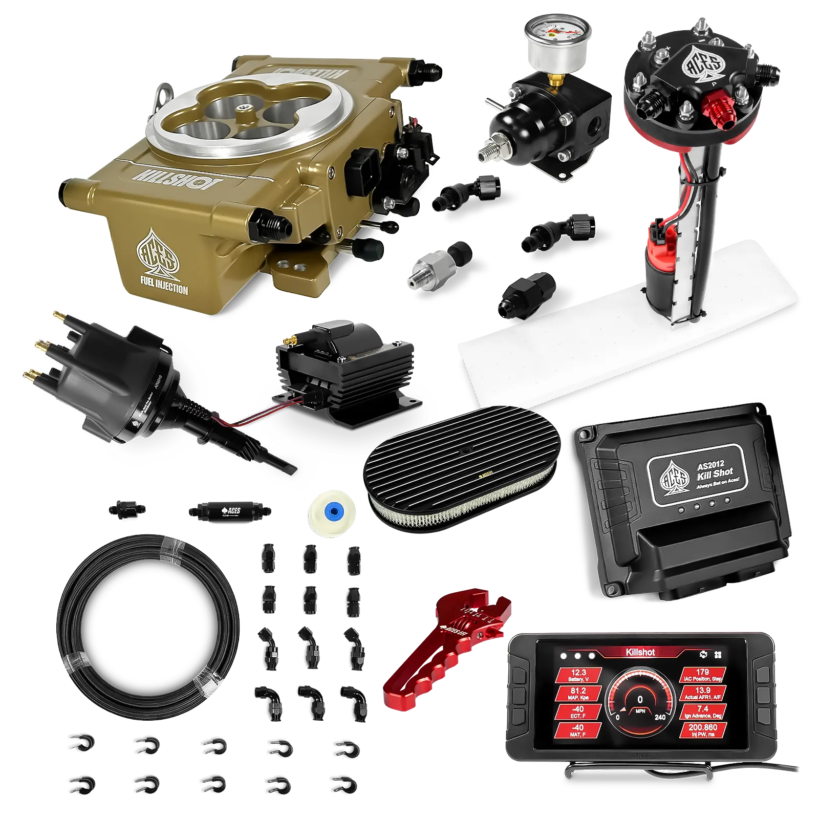 Killshot 4-bbl EFI Ultra Kit (Gold)