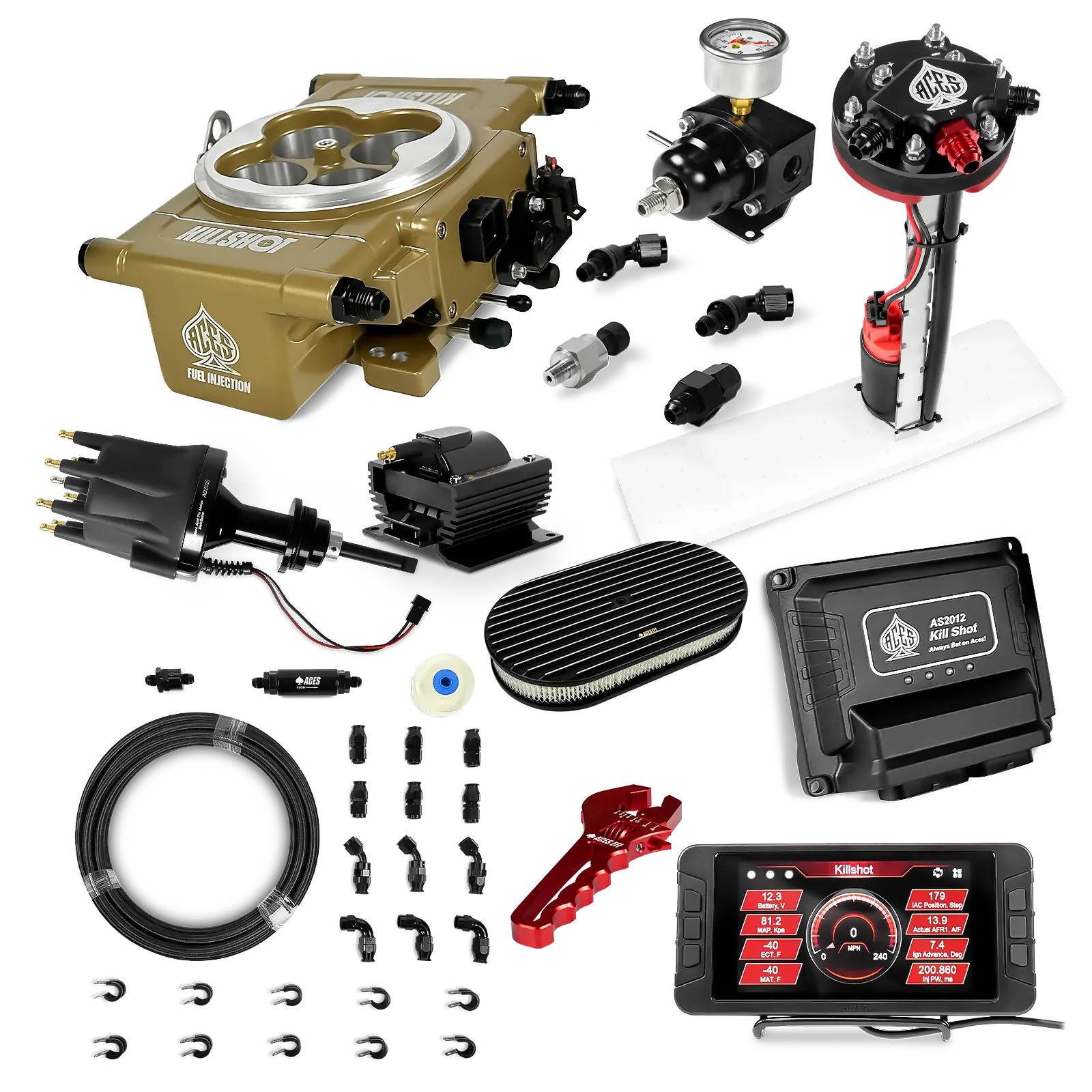 Killshot 4-bbl EFI Ultra Kit (Gold)