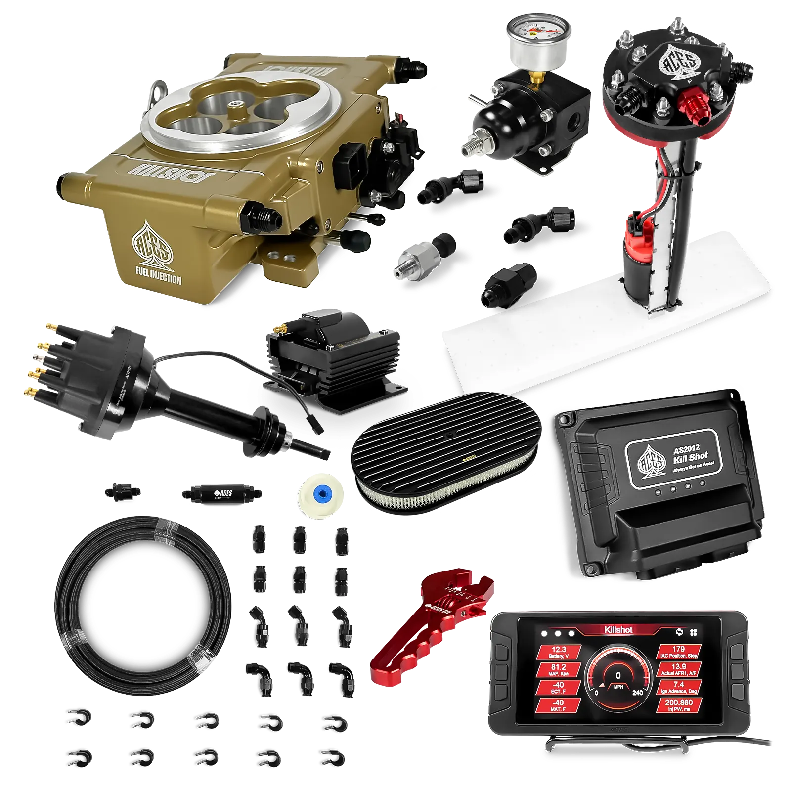 Killshot 4-bbl EFI Ultra Kit (Gold)