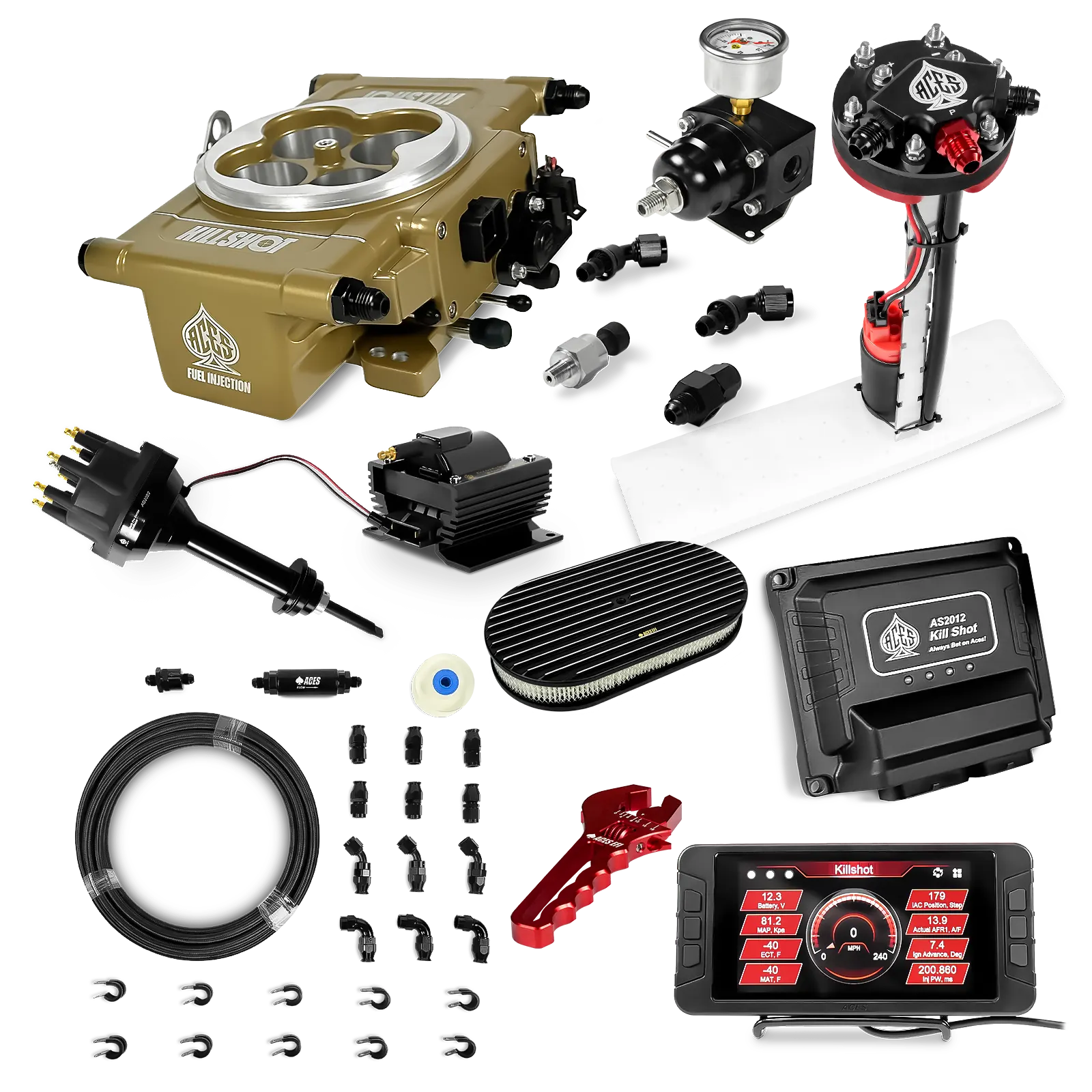 Killshot 4-bbl EFI Ultra Kit (Gold)