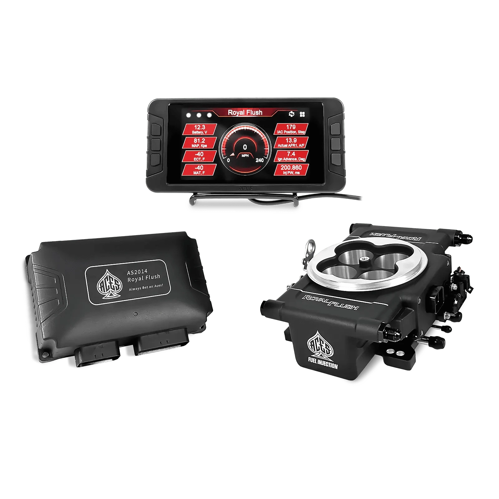 Aces Fuel Injection Black Royal Flush EFI/CDI