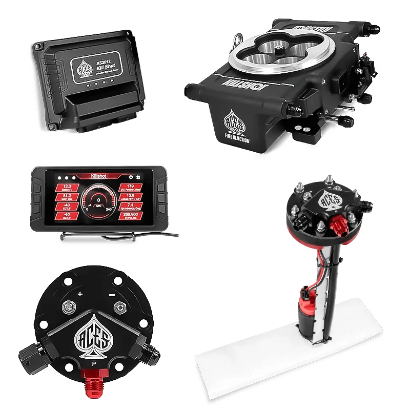 Aces Fuel Injection Black / Tight Fit In-tank Pump Module (255 LPH) Killshot 4-BBl EFI Fuel Kits