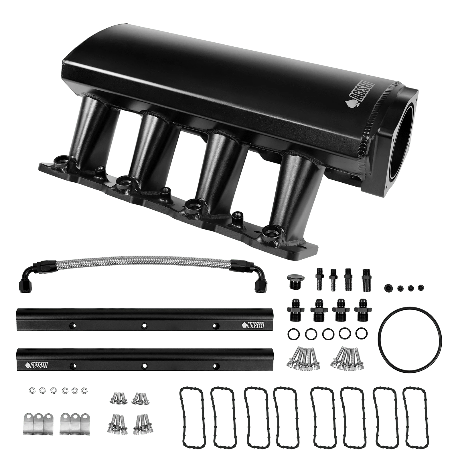 Aces Fuel Injection, Inc. Cathedral High-Ram Fabricated 92mm LS Intake Manifold