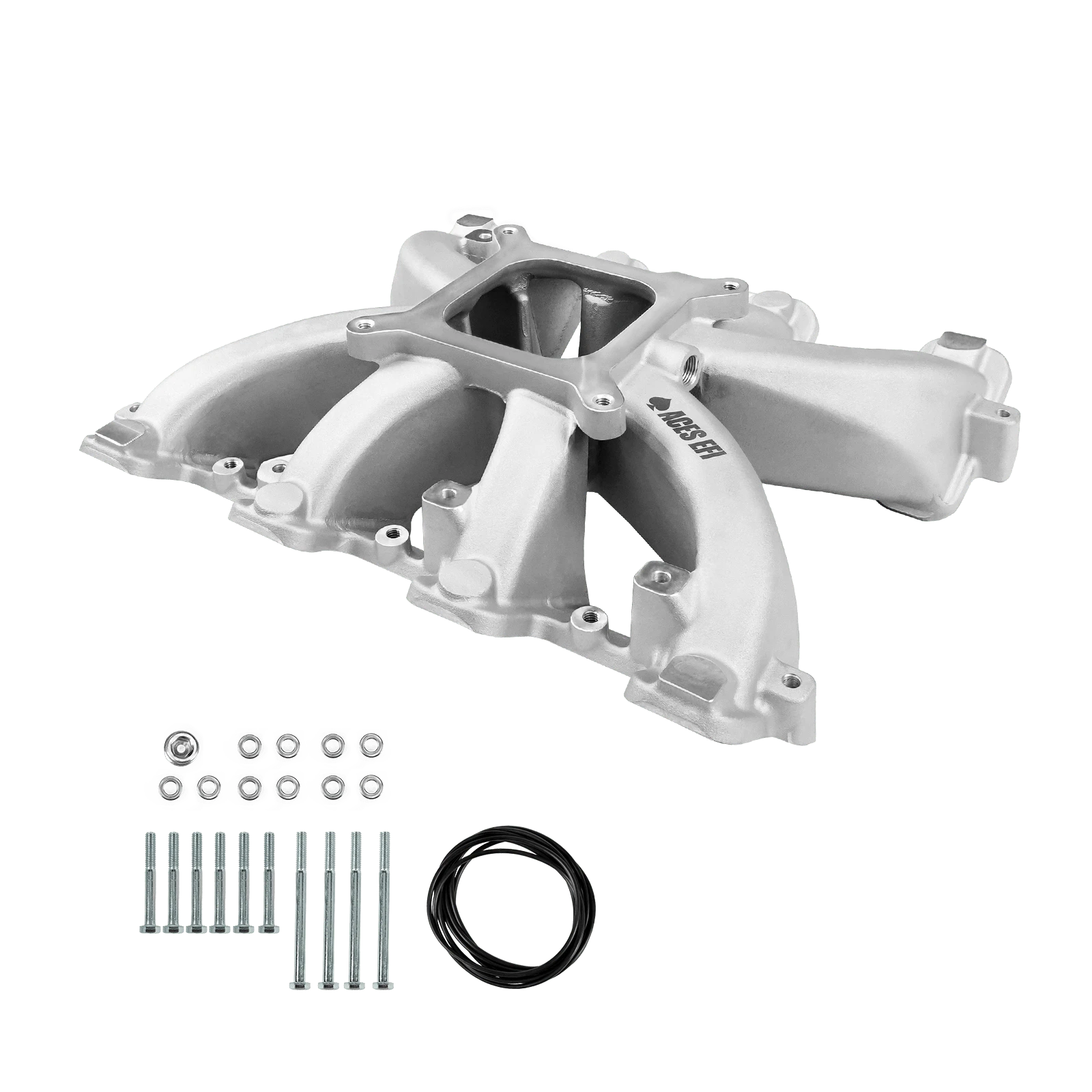 Aces Fuel Injection, Inc. Cathedral / Original Finish Mid-Rise, Single Plane, Carb Style, Cast, 4150 Style LS Intake Manifold