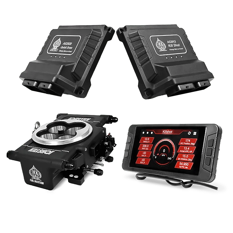 Aces Fuel Injection Community Killshot (Black) / 5" Handheld / GM 4L60/4L80 Killshot 4-bbl EFI System