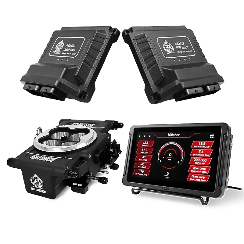 Aces Fuel Injection Community Killshot (Black) / 7" Handheld / GM 4L60/4L80 Killshot 4-bbl EFI System