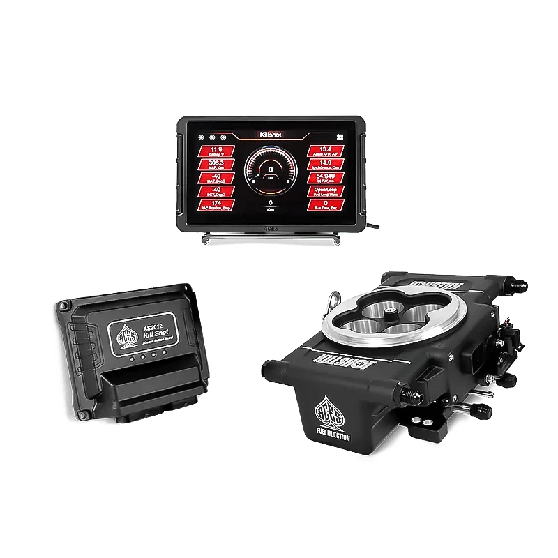 Aces Fuel Injection Community Killshot (Black) / 7" Handheld / No Trans Control Killshot 4-bbl EFI System
