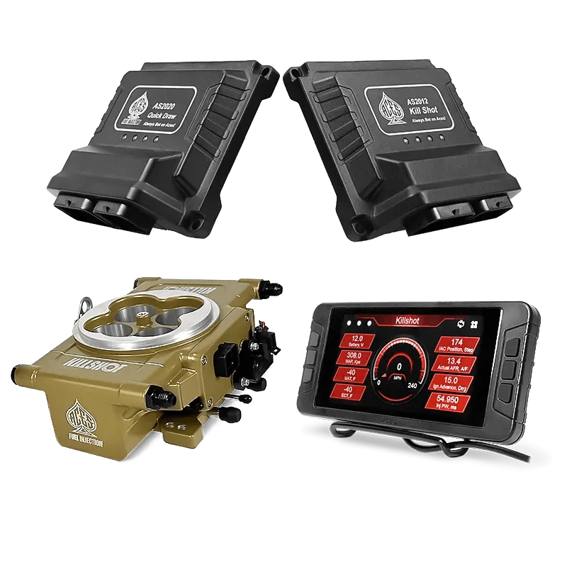 Aces Fuel Injection Community Killshot (Gold) / 5" Handheld / GM 4L60/4L80 Killshot 4-bbl EFI System