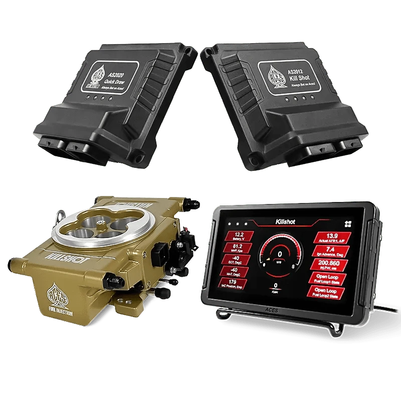 Aces Fuel Injection Community Killshot (Gold) / 7" Handheld / GM 4L60/4L80 Killshot 4-bbl EFI System