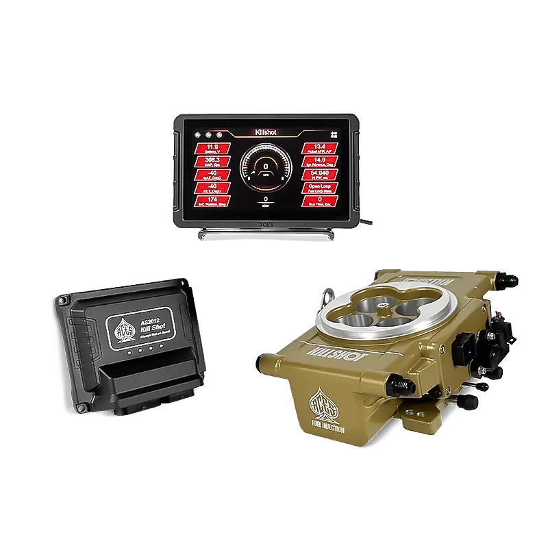 Aces Fuel Injection Community Killshot (Gold) / 7" Handheld / No Trans Control Killshot 4-bbl EFI System