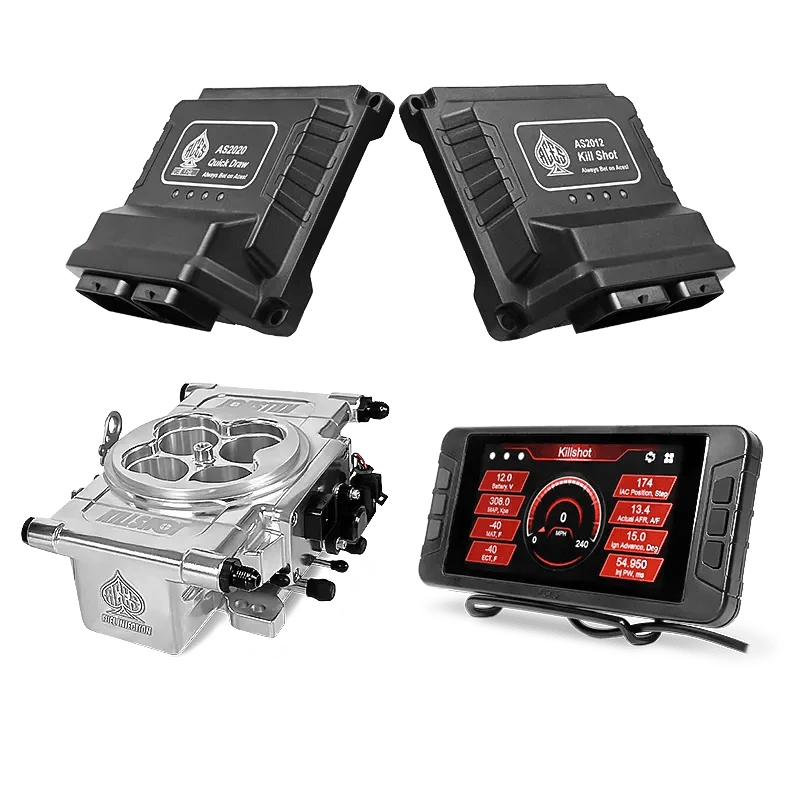 Aces Fuel Injection Community Killshot (Polished) / 5" Handheld / GM 4L60/4L80 Killshot 4-bbl EFI System