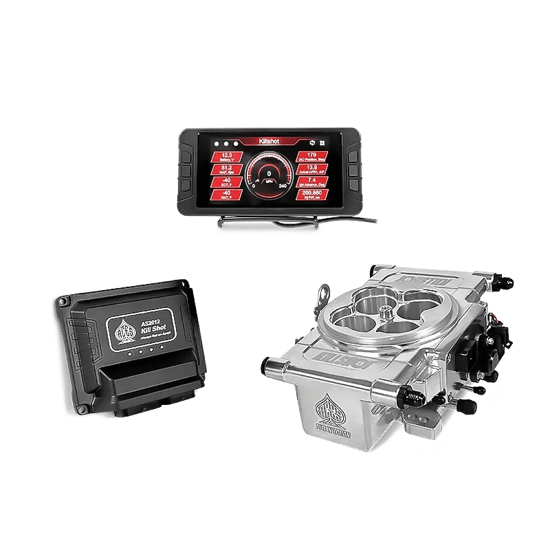 Aces Fuel Injection Community Killshot (Polished) / 5" Handheld / No Trans Control Killshot 4-bbl EFI System