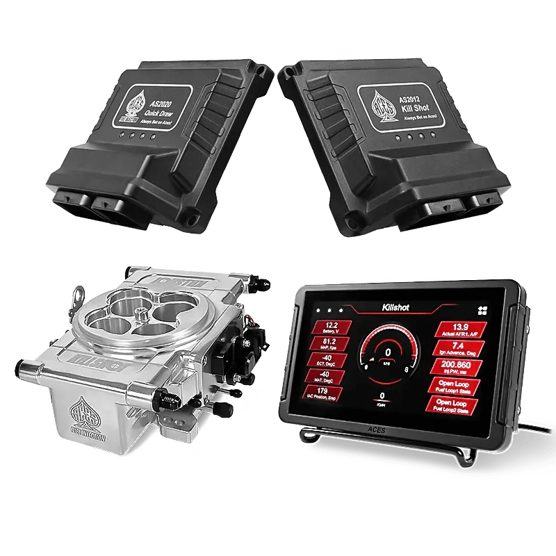 Aces Fuel Injection Community Killshot (Polished) / 7" Handheld / GM 4L60/4L80 Killshot 4-bbl EFI System