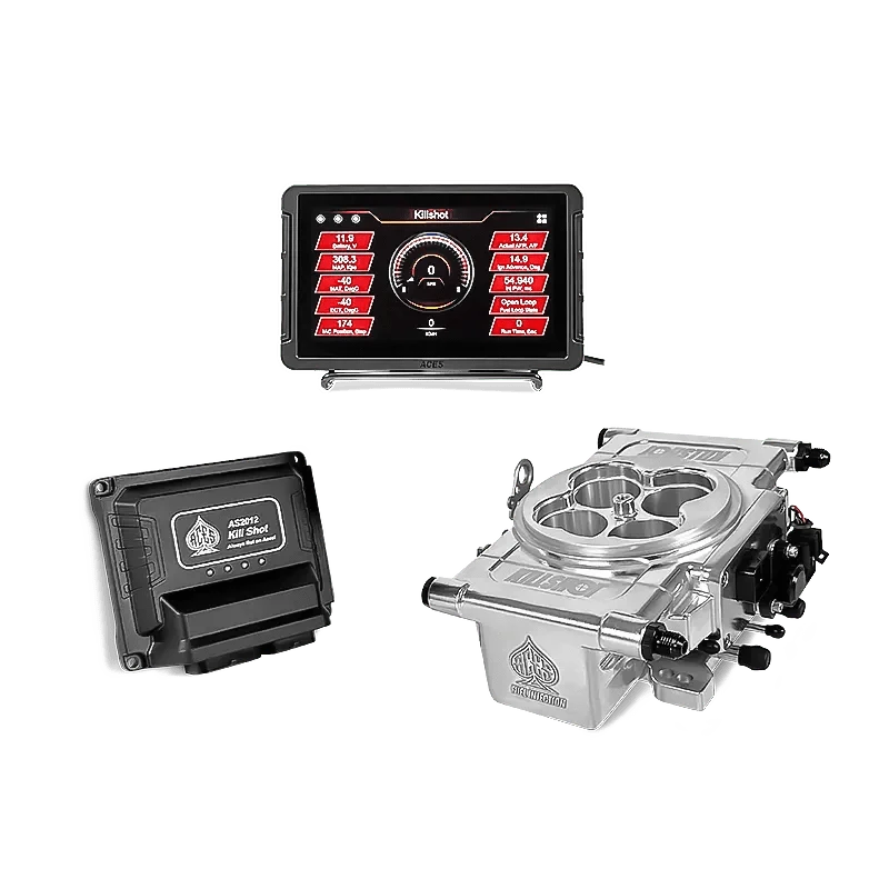 Aces Fuel Injection Community Killshot (Polished) / 7" Handheld / No Trans Control Killshot 4-bbl EFI System