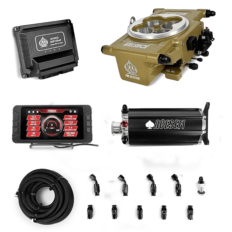 Aces Fuel Injection Gold / Command Center 2 Surge Tank Killshot 4-BBl EFI Fuel Kits