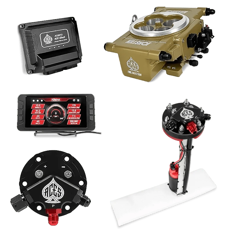 Aces Fuel Injection Gold / Tight Fit In-tank Pump Module (255 LPH) Killshot 4-BBl EFI Fuel Kits