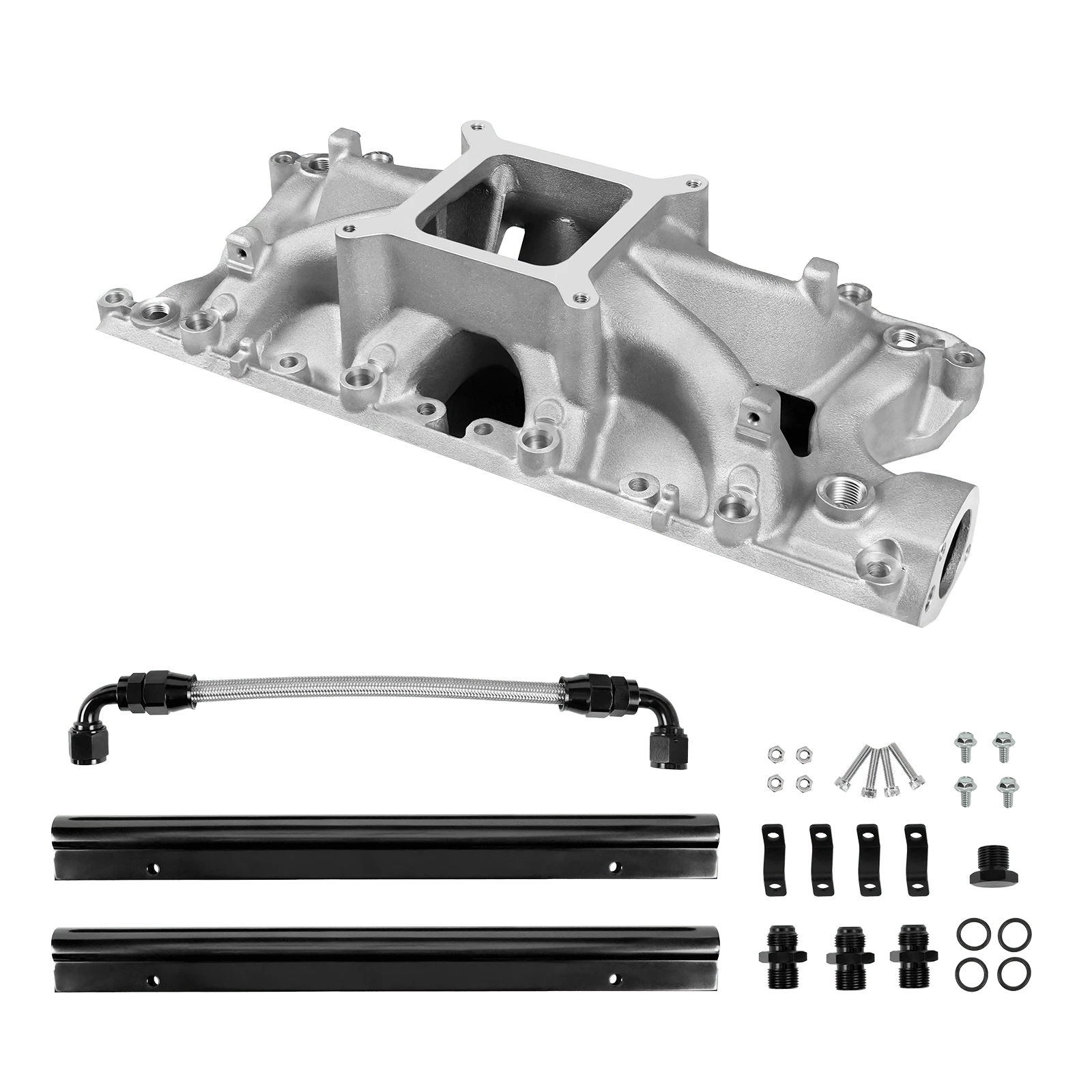 Aces Fuel Injection, Inc. Original Finish SBF 289/302 Mid-Rise Cast Intake Manifold