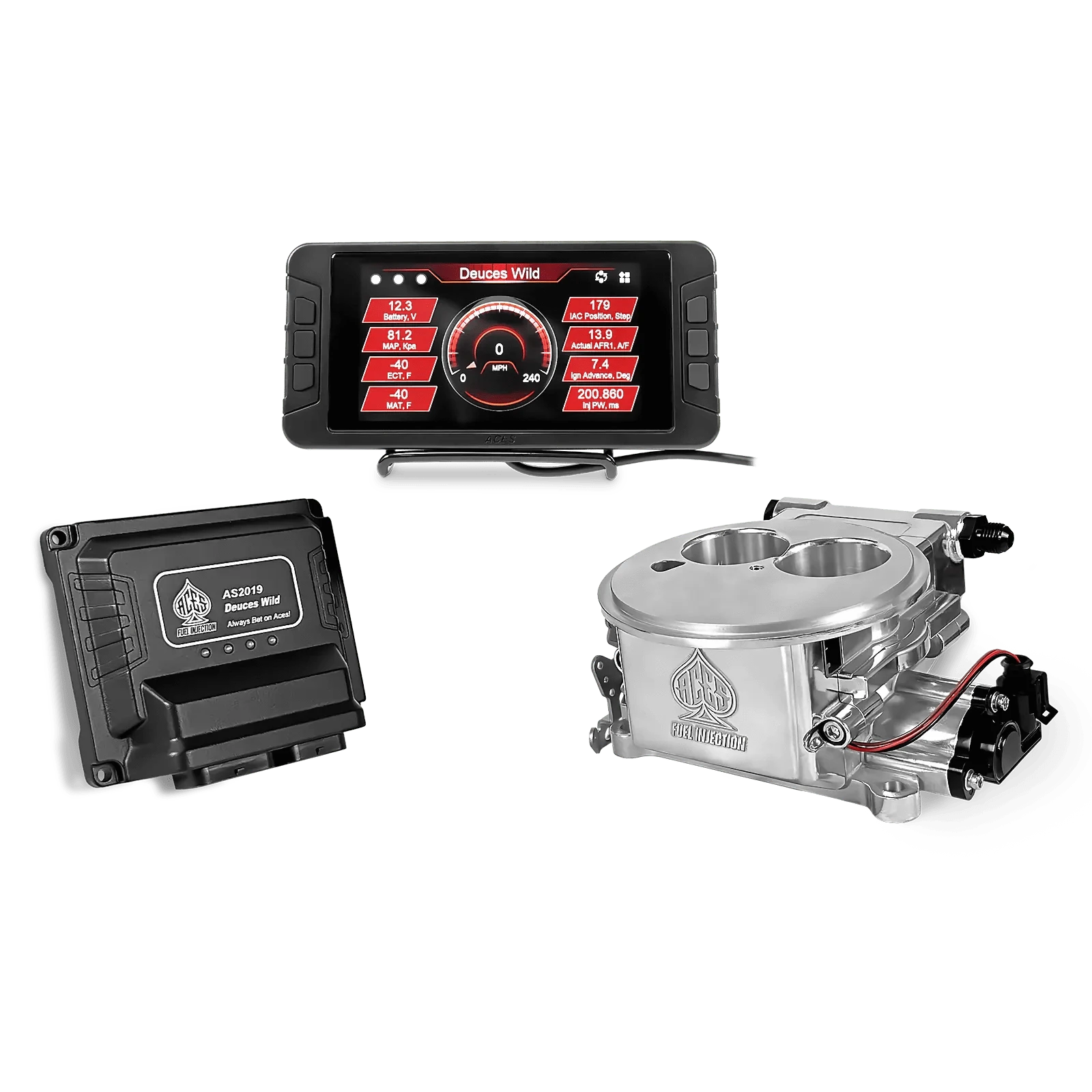 Aces Fuel Injection Polished Deuces Wild 2-bbl EFI