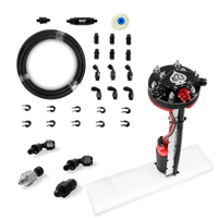 Aces Fuel Injection Pump Module & 40' PTFE Hose Kit + Pressure Sensor Kit Tight Fit In-Tank Pump Module (255 LPH)