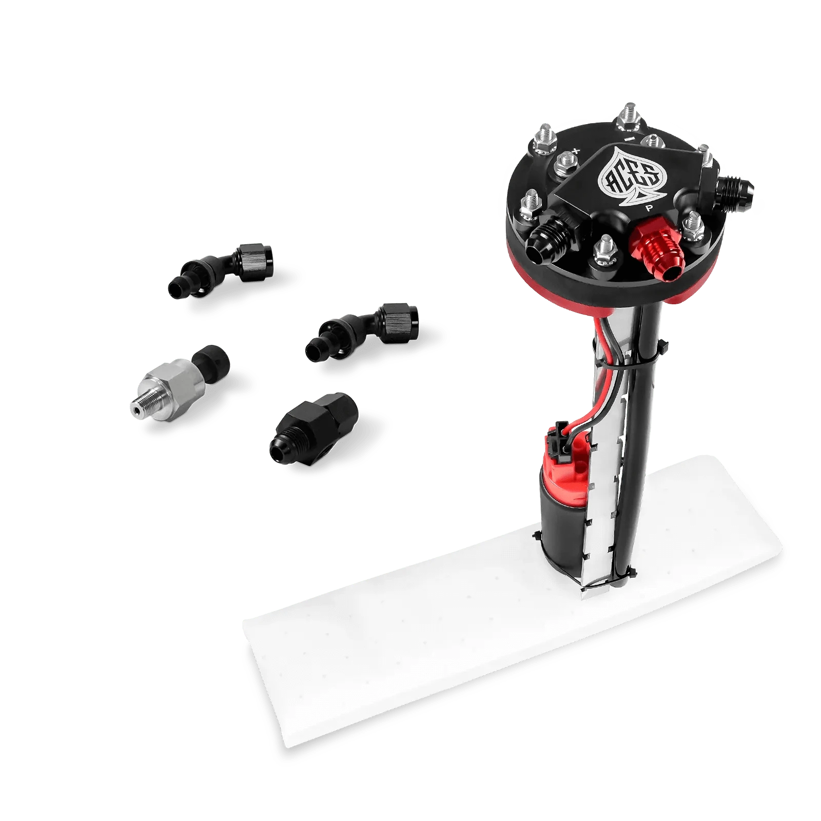 Aces Fuel Injection Pump Module Kit + Pressure Sensor Kit Tight Fit In-Tank Pump Module (255 LPH)
