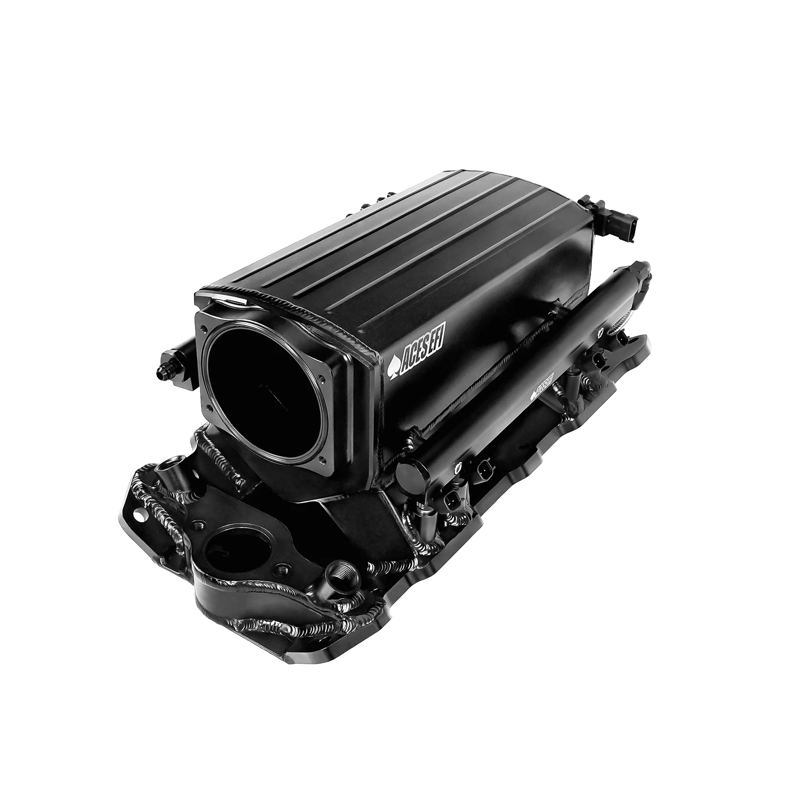 Aces Fuel Injection, Inc. SBC 350 Multi-Port Tunnel Ram Fabricated Intake Manifold
