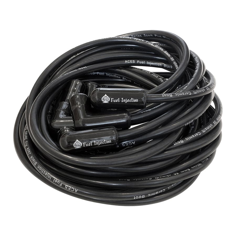 ACES Fuel Injection. Black Jack Pro Ceramic Boot Spark Plug Wires