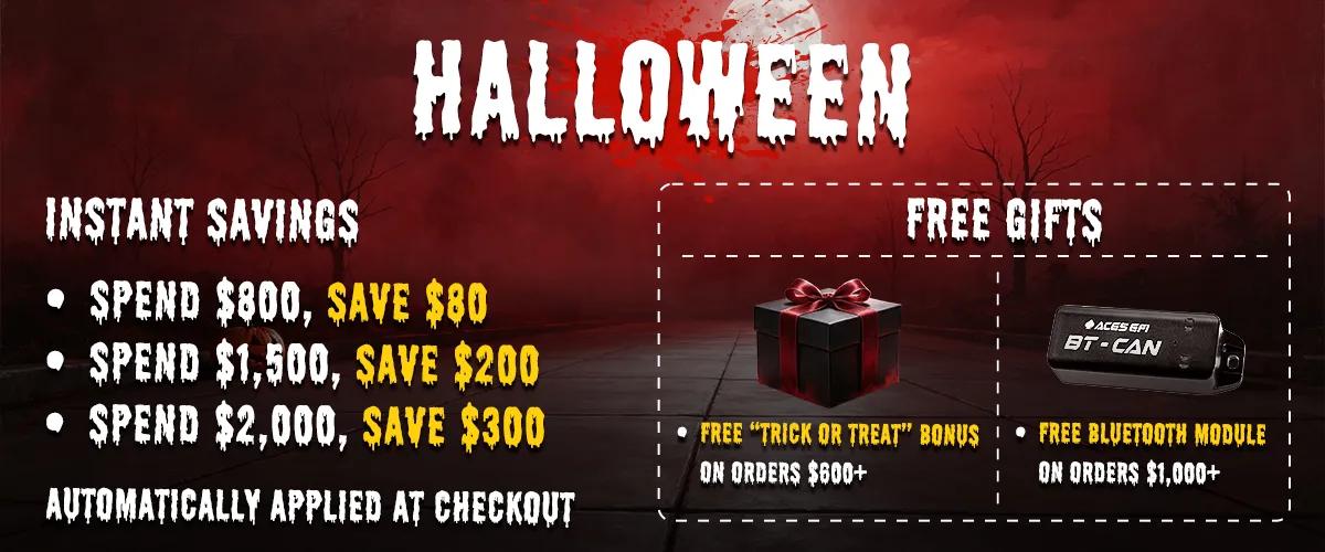Halloween instant savings and free gifts